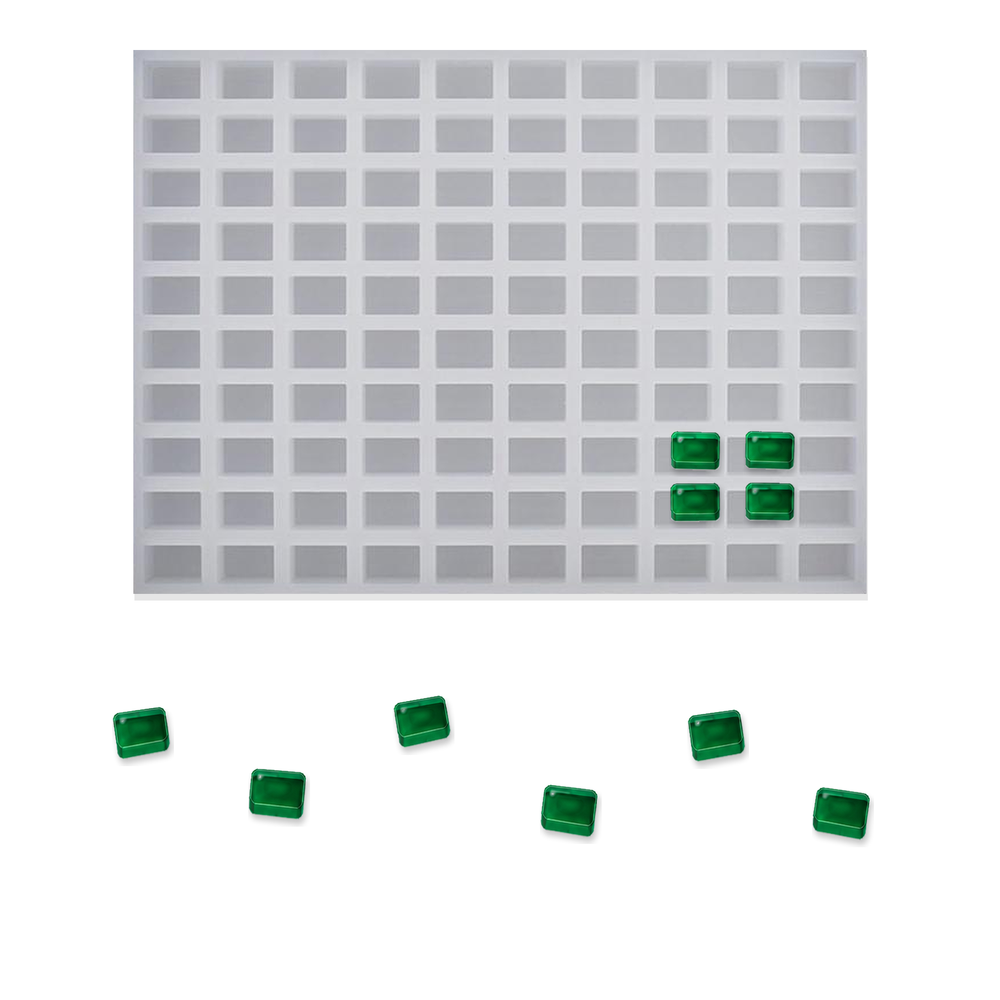 Moldes rectangulares para gominolas