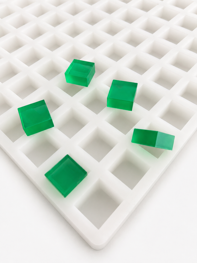 Moldes cuadrados para gominolas