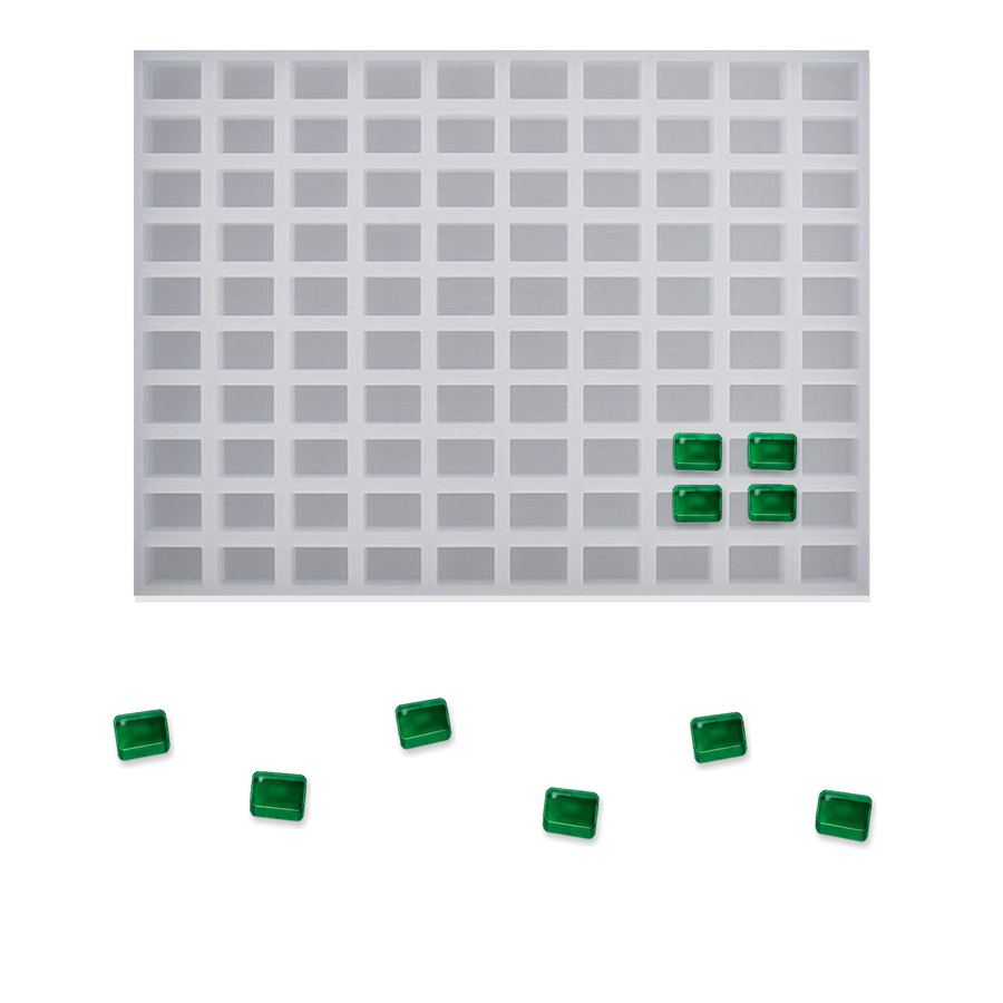 Moldes rectangulares para gominolas