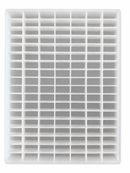 Top view of commercial 20mL rectangle silicone gummy mold