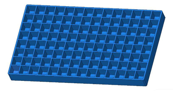 2 ml de moho de goma de cubos - 112 cavidades