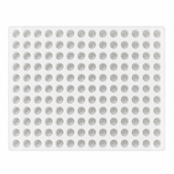 4mL smiley face gummy mold cavity detail