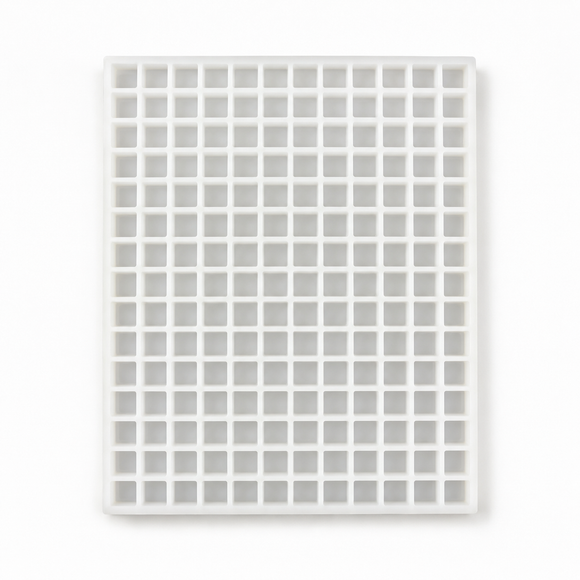 4mL Square Gummy Mold - 192 Cavities full flat lay on a white background
