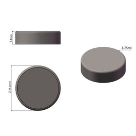 3.75mL coin gummy mold