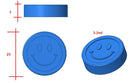 3.3 ml Molde de goma de monedas de cara sonriente-1