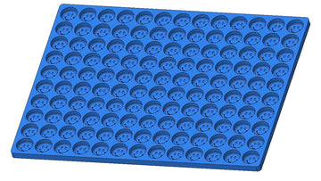 3.3 ml Molde de goma de monedas de cara sonriente - 0