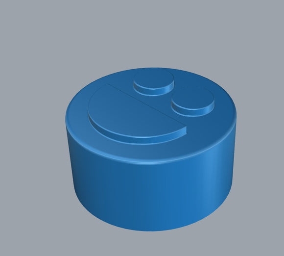 Molde gomm de 3.2 ml de cara sonriente - 192 cavidades