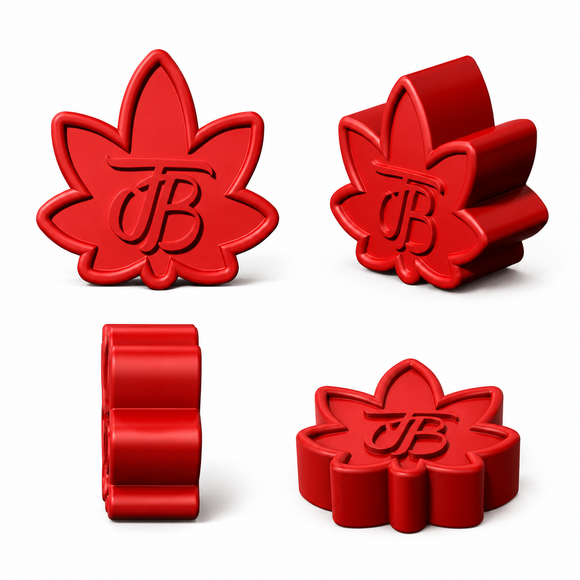 Custom leaf logo gummy mold 3D design